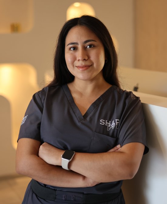 Jasmín May Fisioterapeuta dermatofuncional de Shape Body Center